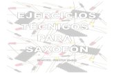 Ejercicios Técnicos para Saxofón Manuel García