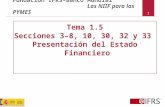 Generalidades de la presentacion de los Estados Financieros,  NIIF para las PYMES Tema 1.5 Secciones 3–8, 10, 30, 32 y 33 (Aracely Marchena)