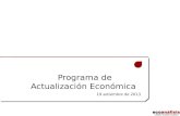 Programa de Actualización Económica 19 setiembre de 2013.
