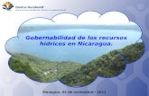 Managua, 04 de noviembre - 2011. De las aguas nacionales del subsuelo Calidad Cantidad Evaluación Hidrología Geología Manejo Administración Determinan.