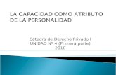 Cátedra de Derecho Privado I UNIDAD Nº 4 (Primera parte) 2010.