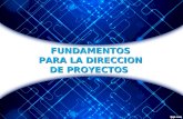 Fundamentos para la direccion de proyectos