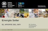 Energ­a Solar EL APORTE DEL INTI Gil, Gustavo Energ­as Renovables Cordi Mart­n Energ­a solar