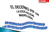 El Decenio PP en la educación madrileña