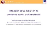 Impacto de la RSC en la comunicación universitaria
