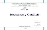 Reactores y Catálisis