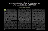 +Deliberacion y Calidad de La Democracia - Velasco (Claves 2006)