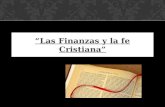 Las finanzas y la fe cristiana. El levitico