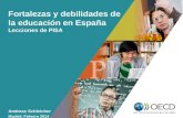 Fortalezas y debilidades de la educación en España - Lecciones de PISA