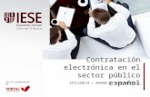 Contratación electrónica en el sector publico español: eficiencia, ahorro y transparencia