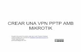 Crear una VPN PPTP amb Mikrotik