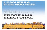 Programa Electoral d'Esquerra Republicana de Catalunya 25N 2012