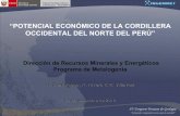 Potencial económico de la cordillera occidental del norte del Perú