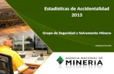 Estadísticas Emergencias Mineras 2013- Corte Septiembre 23