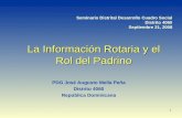 ROTARY: Importancia de la Información Rotaria