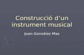 Construcció D’Un Instrument Musical