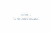 Tema 5. La población española (I) Fuentes demográficas y movimientos de población