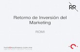 Romi retorno de inversión del marketing