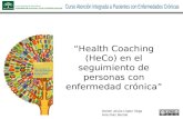 Health Coaching (HeCo) en el seguimiento de personas con enfermedad crónica