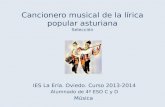 Cancionero musical de la lírica popular asturiana. Selección