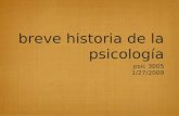 Breve historia de la psicología