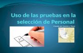 Uso de las pruebas en la selección de personal (2)