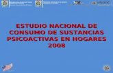 Presentacion estudio de  consumo de  sustancias psicoactivas colombia 2008