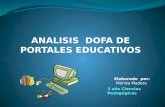 Analisis Dofa De Portales Educativos