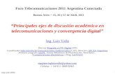 Principales ejes de discusión académica en telecomunicaciones y convergencia digital