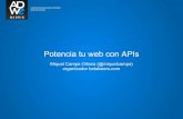 Potencia tu web con APIs en ADWE madrid
