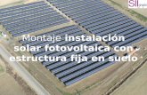 Montaje instalación solar con estructura fija