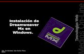 Instalación de Dreamweaver Mx en Windows. Diferentes Vistas de Dreamweaver: La barra de herramientas documento. Diferentes Vistas de Dreamweaver: La barra de herramientas documento