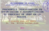 Panoramica investigación en optimización y automatización de procesos de la UDEP en la región