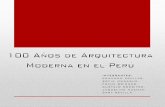 100 años de arquitectura moderna en el perú