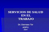SERVICIOS DE SALUD EN EL TRABAJO