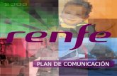 Presentación plan de comunicación para  Renfe