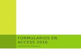 Formularios en access 2010