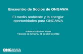 El medio ambiente y la energía: oportunidades para ONGAWA