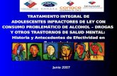 TRATAMIENTO INTEGRAL DE ADOLESCENTES INFRACTORES DE LEY CON CONSUMO PROBLEMÁTICO DE ALCOHOL – DROGAS