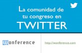 La comunidad de tu congreso en Twitter