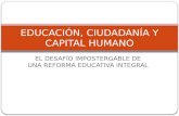 Educación, ciudadanía y capital humano