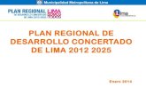 PLAN REGIONAL DE DESARROLLO CONCERTADO DE LIMA 2012 2025