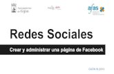 Redes Sociales: Crear y administrar una página de Facebook