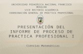 Informe de práctica profesional I año 2012, I periodo académico en el Instituto Central Vicente Cáceres