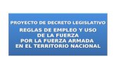 Exposicion proyecto de ley empleo y uso de fuerza ffaa