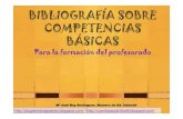 Bibliograf­a de Competencias Bsicas en Educaci³n