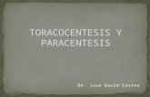 Toracocentesis y paracentesis