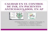 Control de anticoagulaci³n ( INR ) en AP