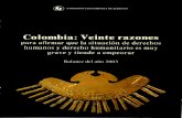 Colombia: Veinte razones