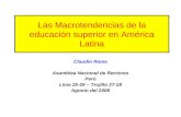 Las Macrotendencias de la Educación Superior en América Latina